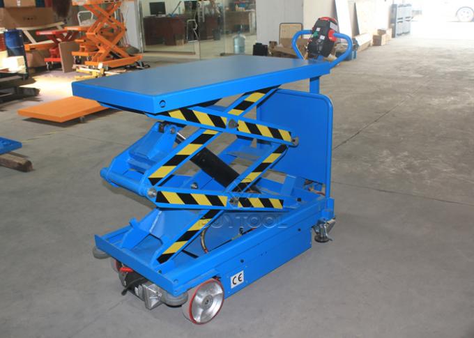 0.8kw Hydraulic Heavy Duty Mobile Lift Tables 500kg 300kg  800kg 1000kg 1