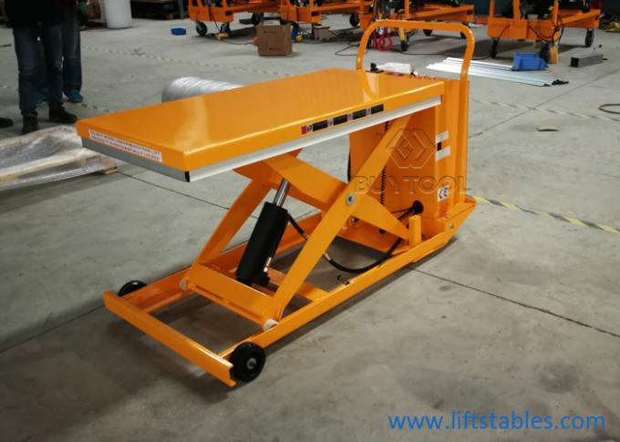 800w Small Portable Scissor Lift Jack Mobile Hydraulic Platform 916x610mm 1