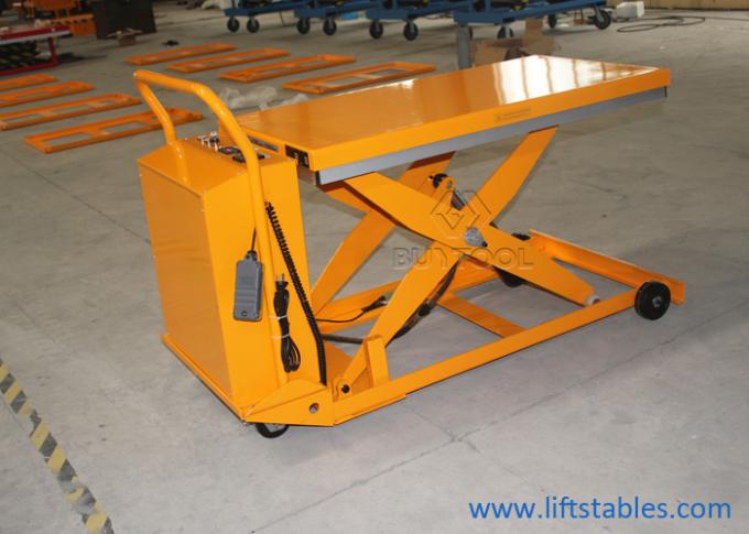 800w Small Portable Scissor Lift Jack Mobile Hydraulic Platform 916x610mm 2