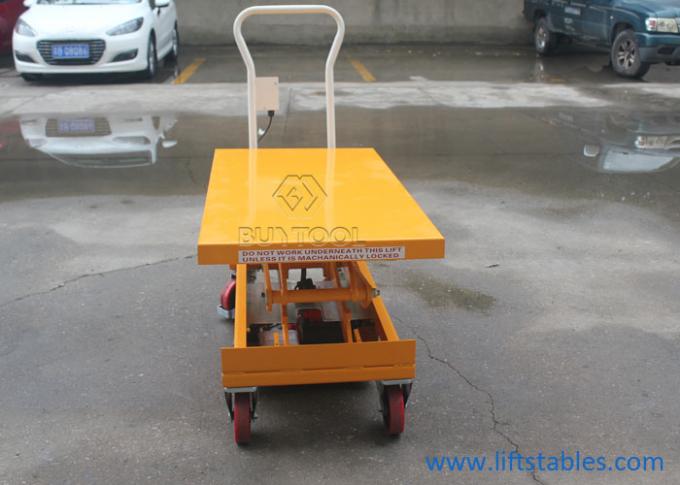 800w Mobile Lift Tables Portable Material Handling Lift Table Electric DC 1010x520mm 1