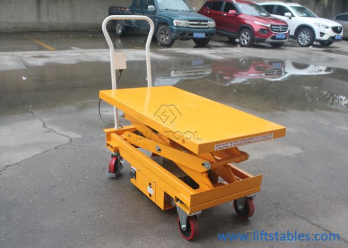 800w Mobile Lift Tables Portable Material Handling Lift Table Electric DC 1010x520mm 0