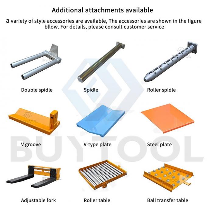 Low Profile Bale Barrel Pallet Hydraulic Stacker Lifters Platform Roller For Hi Rise 470x600mm 0