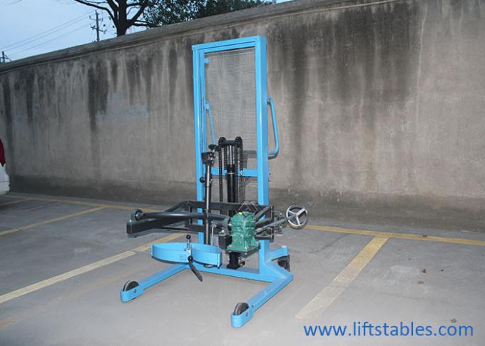 Mobile Manual Hydraulic Drum Stacker Lift 450kg Oil Drum 0