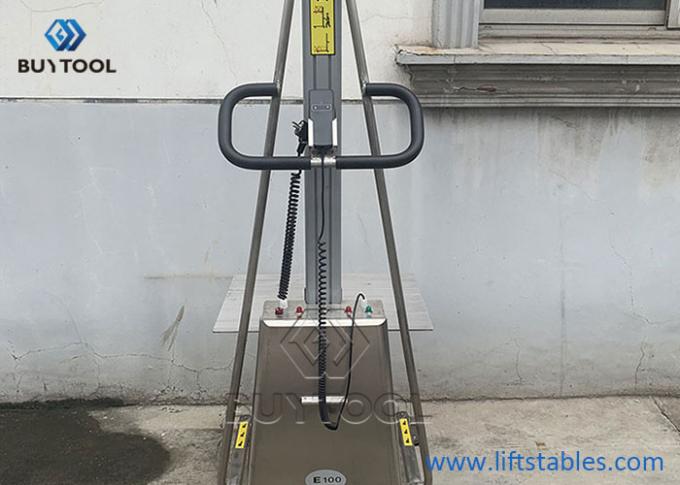 Fork Hydraulic Stacker Lift Truck Platform 304 Stainless Steel Electric Work Positioner 1