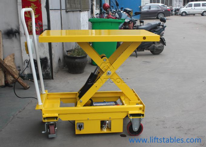 ES Series Scissor Q345B Electric Mobile Lift Table Trolley Portable Platform 1