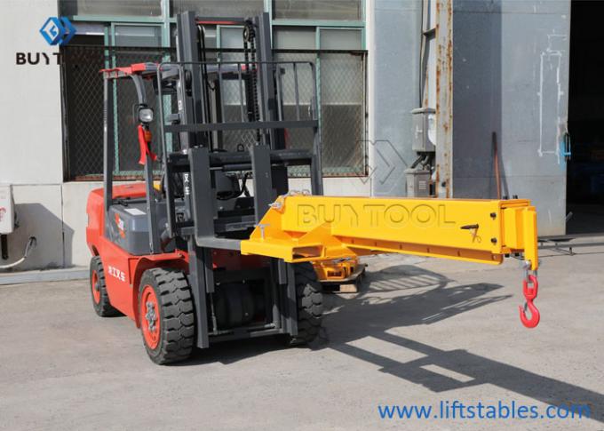 Extendable Truck 640kg Forklift Jib Crane Telescopic Fork Mounted 1