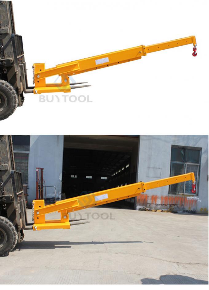 Tlb 3200kg Forklift Attachment Dip Angle Telescopic Fork Mounted Jibs 3