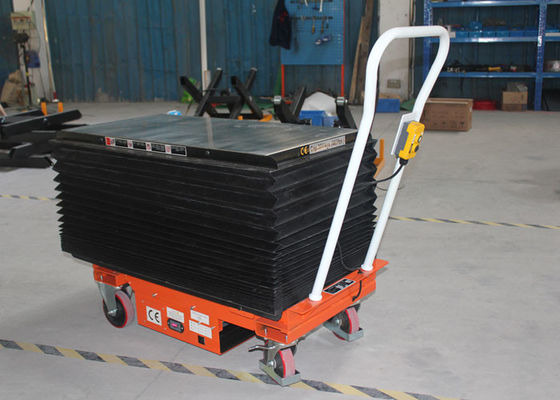 Mobile Electric Scissor Lift Table With Skirt Mobile Elevator Lift 1010x520mm