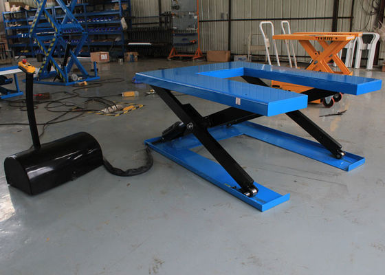 U Shaped Low Profile Lift Tables 2000kg 1 Ton 6600lbs Capacity