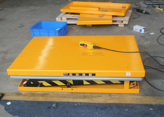 800 Kg  Electric Hydraulic Double Scissor Lift Table Cart Max Height 80&quot;