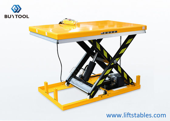 1814kg 4000 Lb Hydraulic Scissor Lift Table Cart Hand Control Power Lifting