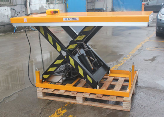 1814kg 4000 Lb Hydraulic Scissor Lift Table Cart Hand Control Power Lifting