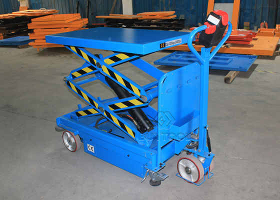 0.8kw Hydraulic Heavy Duty Mobile Lift Tables 500kg 300kg  800kg 1000kg