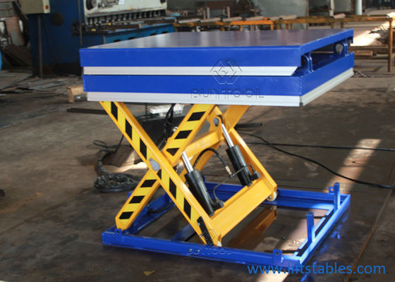 30 Degree Mobile Hydraulic Scissor Lift And Tilt Table Cart 1300x1200mm