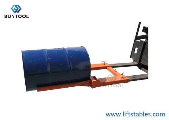 Electric Hydraulic Fork Mounted Drum Handling Equipments Barrel Hoist Clamp 300kg