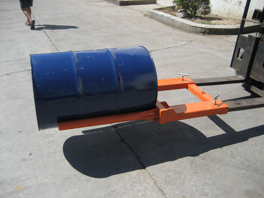 Electric Hydraulic Fork Mounted Drum Handling Equipments Barrel Hoist Clamp 300kg