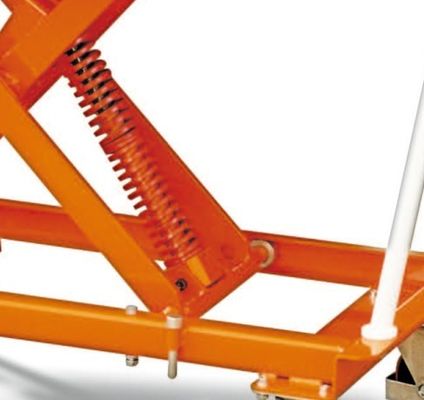 Spring Activated Manual Scissor Lift Trolley 210kg Capacity Manual Lift Platform