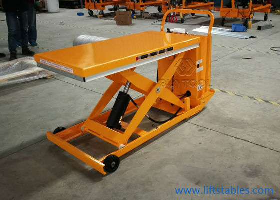 800w Small Portable Scissor Lift Jack Mobile Hydraulic Platform 916x610mm