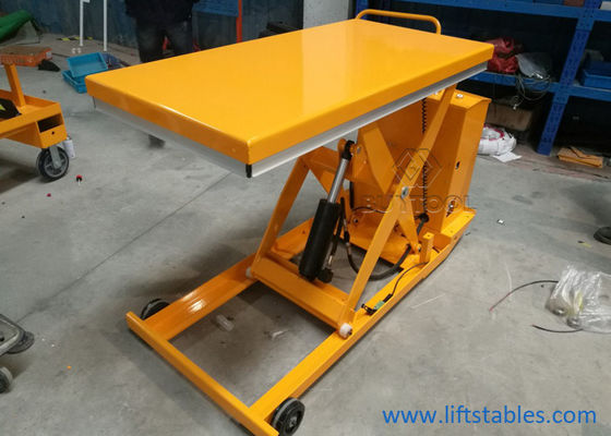 800w Small Portable Scissor Lift Jack Mobile Hydraulic Platform 916x610mm