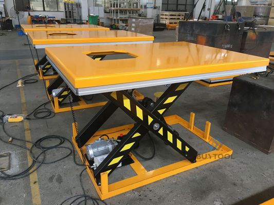 200 Lb 4000 Lbs Stationary Electric Lift Table Heavy Duty With Maintenance Holes