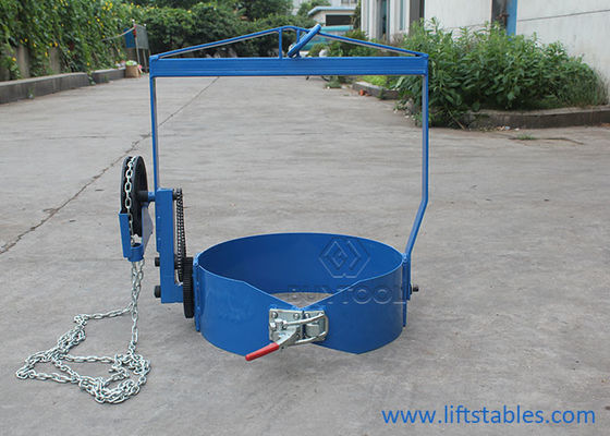 Portable Automated Chemical Drum Handling Equipments Vertical Drum Lifter Tilter Equipment Geared