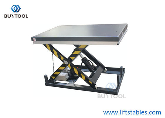 Industrial Small Electric Scissor Lift Table Industrial 1700x850mm Maximum Height 50&quot;