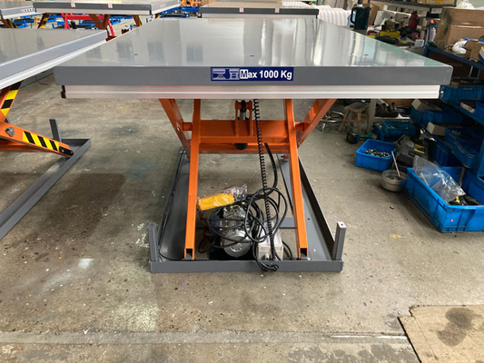 Hydraulic Stationary Scissor Lift Table 2200lbs Efficient Vertical