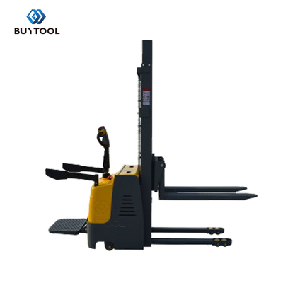 Alloy Steel 2000kg Fully Powered Hydraulic Stacker Electric Pallet Stacker Truck