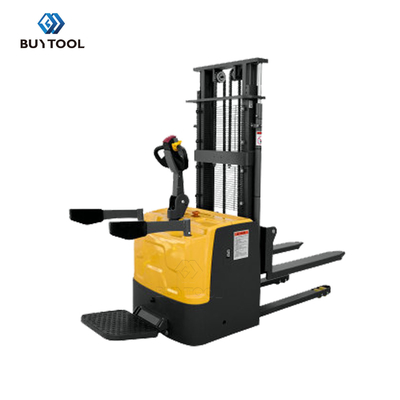 Alloy Steel 2000kg Fully Powered Hydraulic Stacker Electric Pallet Stacker Truck