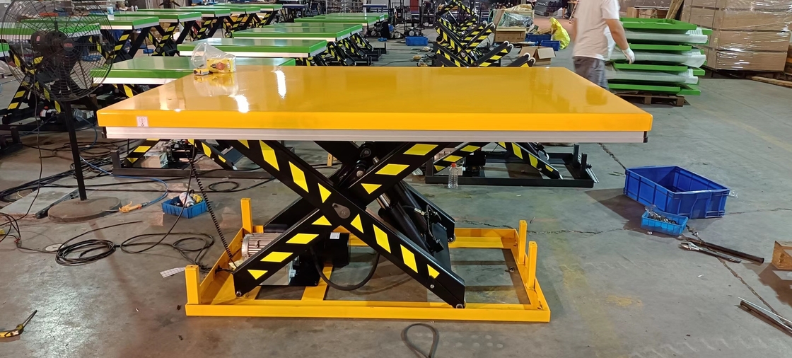 buy 4 Ton Heavy Duty Hydraulic Lift Table 1000mm Scissor Lifting Platform online manufacturer