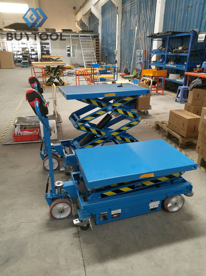 800kg 300 Kg Hydraulic Self Propelled Scissor Lift Table Truck Mobile Aerial Platform 2