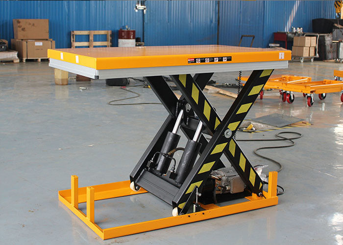 Good price 1000KG Low Profile Scissor Lift Trolley For Pallet Leveling online