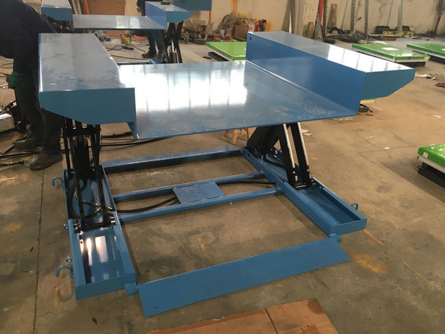 1.5t Low Profile Lift Table With Dock Leveler Scissor Hydraulic Pallet Lift Table 2