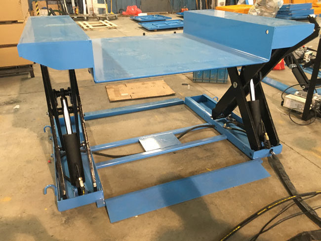 1.5t Low Profile Lift Table With Dock Leveler Scissor Hydraulic Pallet Lift Table 1