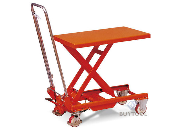 Electric Hydraulic Double Scissor Lift Table Cart 56" Lifting Manual Scissor Table 2