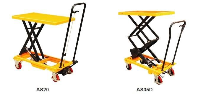 Manual Double Scissor Lift Table Cart 1760lbs 36 X 20" 48 X 24" 1